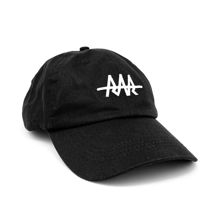 Team RAR Dad Hat - Black Front Side View