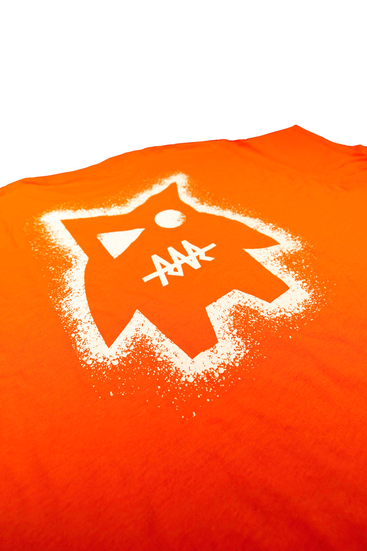 Team RAR Spray Paint Monster Shirt - Orange