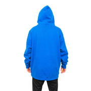 TEAM RAR Blue Velcro Hoodie Back Side Hood up with Stove's Kitchen