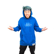 TEAM RAR Blue Velcro Hoodie Front Side with Stove's Kitchen