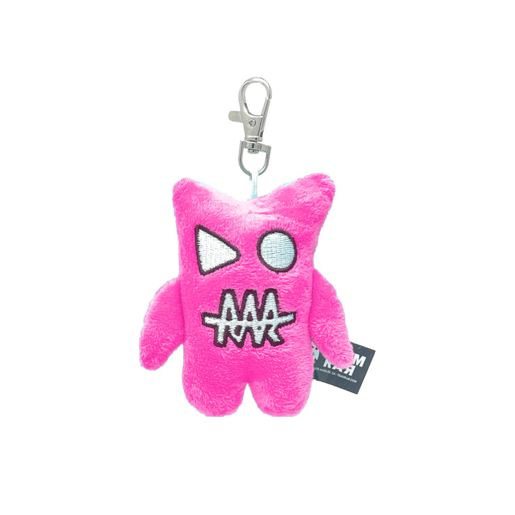 RAR Monster Plush Keychain - Pink